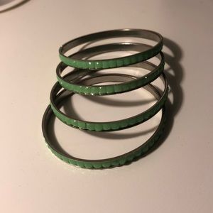 Green bracelets